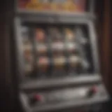 A vintage WMS Gaming slot machine showcasing its traditional design