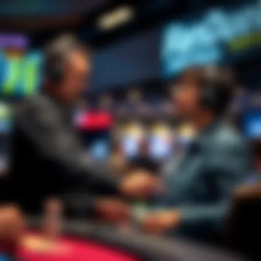 Customer service representative assisting a user