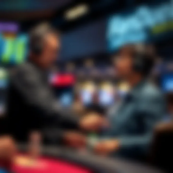 Customer service representative assisting a user