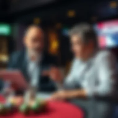 A financial advisor consulting a lottery winner