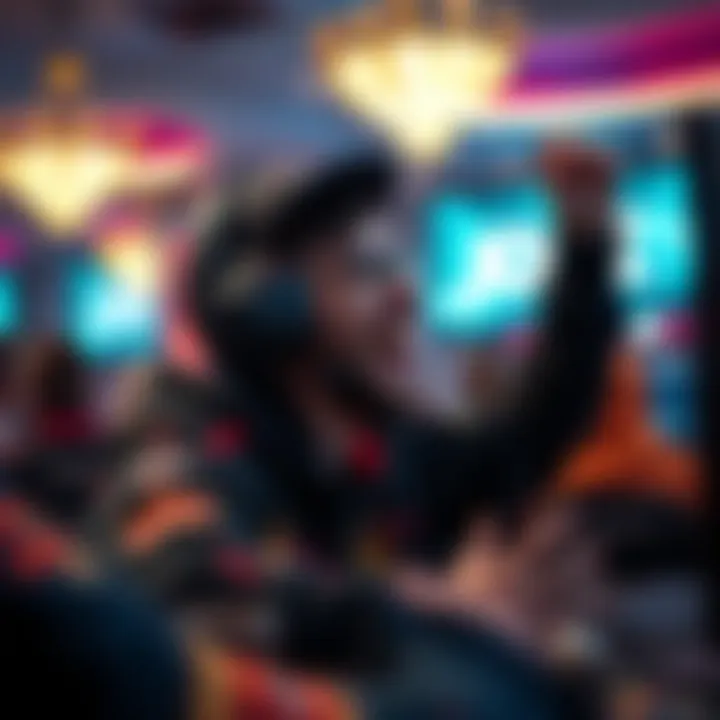 Player celebrating a tournament victory