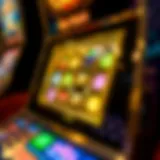 Detailed view of the Gold Touch slot machine interface