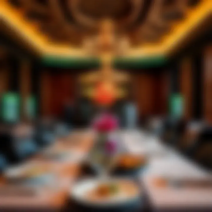 Elegant dining area featuring diverse culinary options available at the casino
