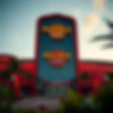 Exterior view of Hard Rock Casino Immokalee showcasing its vibrant architecture