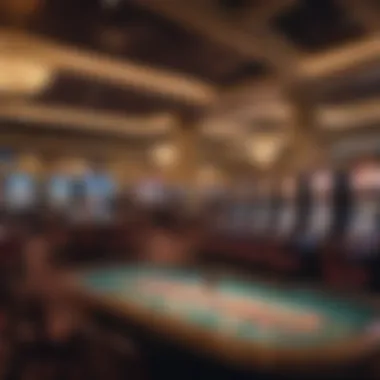 Interior gaming floor filled with various slot machines and table games