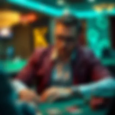 Player analyzing online casino options