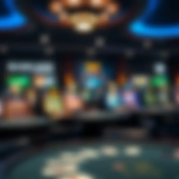 Variety of online blackjack games displayed