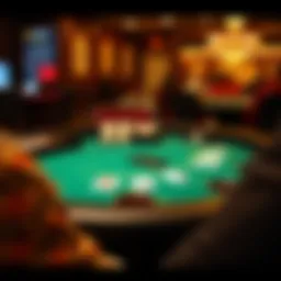 A detailed view of online blackjack game interface showcasing various betting options.