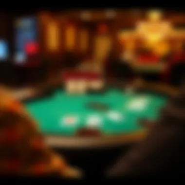 Exploring the Online Blackjack Interface A detailed view of online blackjack game interface showcasing various betting options.