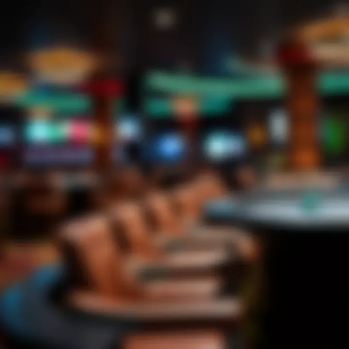 Comfortable seating and amenities available in the MGM Casino Poker Room