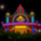 A vibrant view of Mt. Airy Casino entrance showcasing its allure