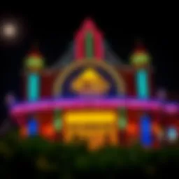 A vibrant view of Mt. Airy Casino entrance showcasing its allure