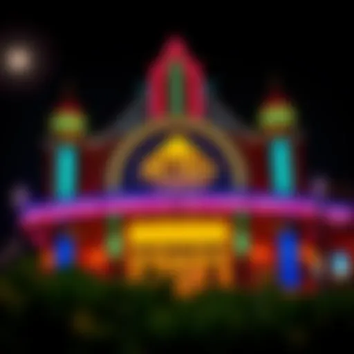 A vibrant view of Mt. Airy Casino entrance showcasing its allure