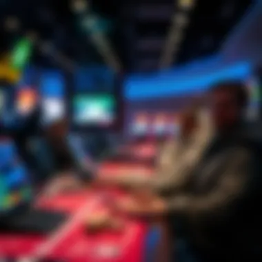 Technological Advancements in Lottery Industry A conceptual image depicting technological advancements in the lottery industry