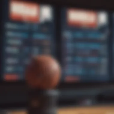 Close-up of betting odds on a digital screen