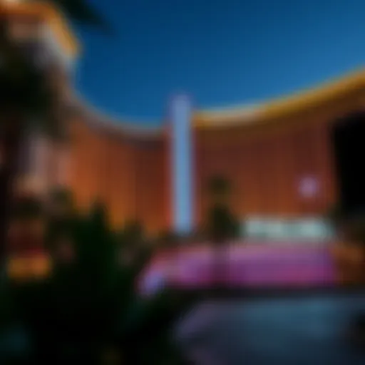 Exterior view of the Palms Casino showcasing its architectural design