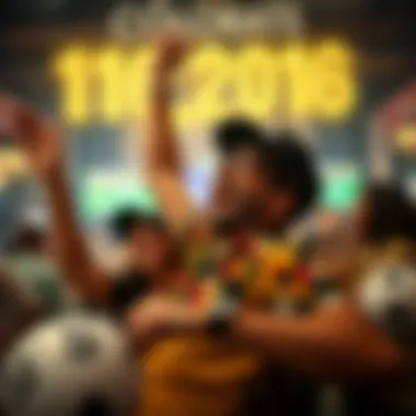 A vibrant celebration of a lottery win