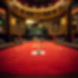 Elegant poker table design with rich felt surface