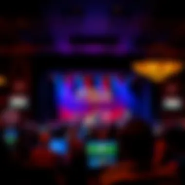 Entertainment stage hosting a live performance at the casino