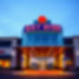 Exterior view of Sky River Casino showcasing its modern architecture and entrance.