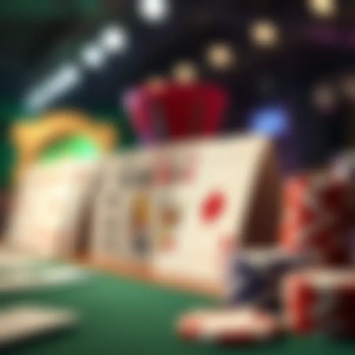 A digital representation of various card games available in apps