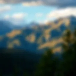 A scenic view of Colorado's mountains symbolizing the online poker landscape