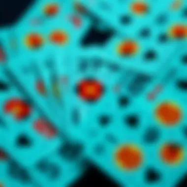 Vibrant Keno Cards A captivating arrangement of keno cards showcasing vibrant designs and numbers