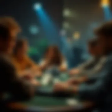 Engaging Poker Experience A group of friends enjoying a lively poker night