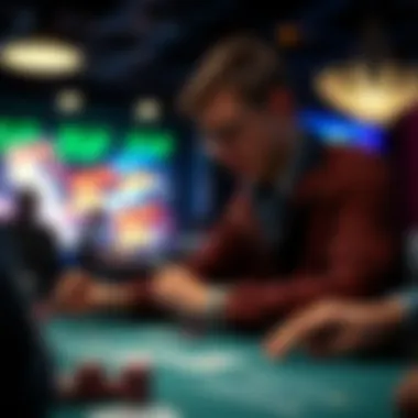Strategies in Focus A player analyzing their poker strategy
