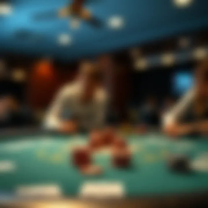 Illustration of Texas Hold'em table setup