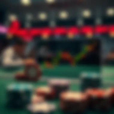 Graph showing betting market dynamics