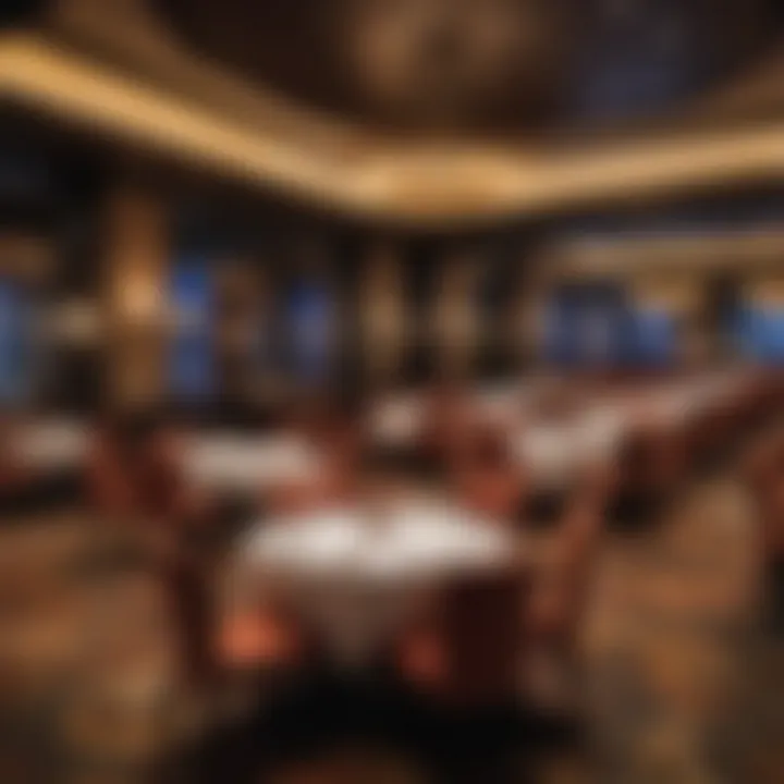 Luxurious dining area within Empire City Casino offering diverse cuisine