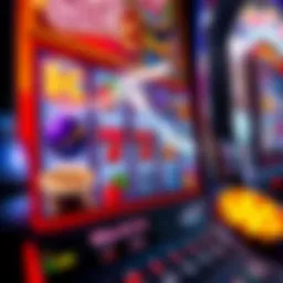 A captivating slot machine screen displaying vibrant symbols and animations